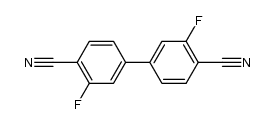 3,3'-二氟-[1,1'-联苯]-4,4'-二腈结构式