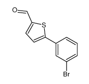 5-(3-bromophenyl)thiophene-2-carbaldehyde结构式