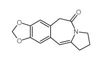 5,8,9,10-tetrahydro-6h-[1,3]dioxolo[4,5-h]pyrrolo[2,1-b][3]benzazepin-6-one结构式