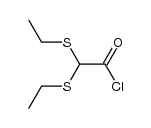 bis-ethylsulfenylacetyl chloride Structure