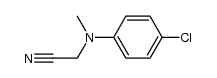 2-[(4-chlorophenyl)(methyl)amino]acetonitrile结构式
