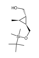 (1S,2S,3S)-1-hydrocymethyl-3-methyl-2-(tert-butyldimethylsilyloxy)methylcyclopropane Structure