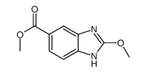 2-methoxy-1H-benzimidazole-5-carboxylic acid methyl ester结构式