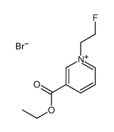 ethyl 1-(2-fluoroethyl)pyridin-1-ium-3-carboxylate,bromide Structure