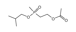 2-Acetoxyethylmethylphosphinsaeureisobutylester Structure