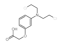 Acetic acid, [3-[bis (2-chloroethyl)amino]phenoxy]- (8CI 9CI)结构式