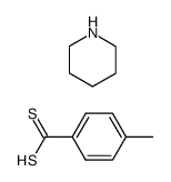 piperidinium 4-methylbenzenecarbodithiolate结构式