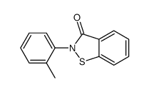 2-(2-methylphenyl)-1,2-benzothiazol-3-one结构式