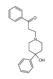 3-(4-hydroxy-4-phenyl-piperidin-1-yl)-1-phenyl-propan-1-one结构式