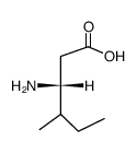(3R)-3-amino-4-methylhexanoic acid Structure