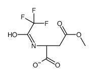 (2S)-4-methoxy-4-oxo-2-[(2,2,2-trifluoroacetyl)amino]butanoate结构式