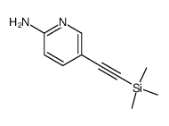2-氨基-5-[(三甲基硅基)乙炔基]吡啶结构式