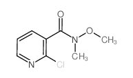 2-Chloro-N-methoxy-N-methylnicotinamide Structure