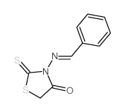 3-(benzylideneamino)-2-sulfanylidene-thiazolidin-4-one结构式