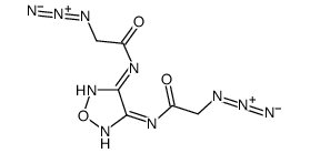 2-azido-N-[4-[(2-azidoacetyl)amino]-1,2,5-oxadiazol-3-yl]acetamide结构式