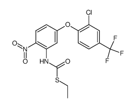 [5-(2-Chloro-4-trifluoromethyl-phenoxy)-2-nitro-phenyl]-thiocarbamic acid S-ethyl ester Structure