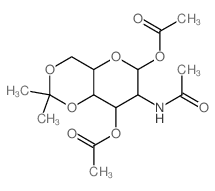 a-D-Galactopyranose,2-(acetylamino)-2-deoxy-4,6-O-(1-methylethylidene)-, 1,3-diacetate结构式