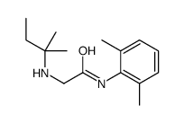 N-(2,6-dimethylphenyl)-2-(2-methylbutan-2-ylamino)acetamide Structure