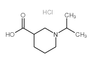 1-isopropyl-piperidine-3-carboxylic acid hydrochloride Structure