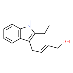 2-Buten-1-ol,4-(2-ethyl-1H-indol-3-yl)-,(2E)-(9CI)结构式