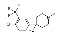 4-[4-chloro-3-(trifluoromethyl)phenyl]-1-methylpiperidin-4-ol Structure