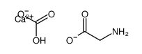 calcium,2-aminoacetic acid,carbonate Structure