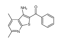 (3-amino-4,6-dimethylthieno[2,3-b]pyridin-2-yl)-phenylmethanone结构式
