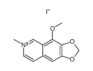 4-Methoxy-6-methyl-1,3-dioxolo[4,5-g]isochinolinium-methoiodid结构式