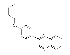 2-(4-butylsulfanylphenyl)quinoxaline Structure