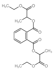 1,2-Benzenedicarboxylicacid, 1,2-bis(2-ethoxy-1-methyl-2-oxoethyl) ester结构式