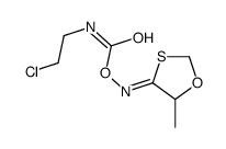 [(Z)-(5-methyl-1,3-oxathiolan-4-ylidene)amino] N-(2-chloroethyl)carbamate结构式