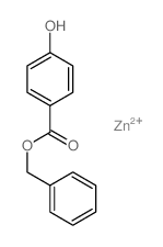Benzoic acid,4-hydroxy-, phenylmethyl ester, zinc salt (2:1)结构式