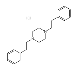 Piperazine, 1,4-diphenethyl-, dihydrochloride Structure