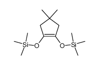 4,4-Dimethyl-1,2-bis(trimethylsiloxy)cyclopent-1-en结构式