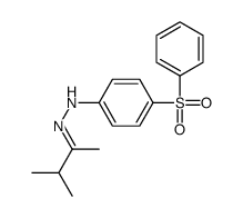 3-methylbutan-2-one [4-(phenylsulphonyl)phenyl]hydrazone结构式
