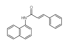 N-.alpha.-Naphthyl-3-phenylpropenamide Structure