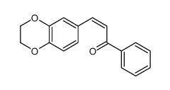 3-(2,3-dihydro-1,4-benzodioxin-6-yl)-1-phenylprop-2-en-1-one Structure