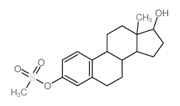 13-methyl-3-methylsulfonyloxy-6,7,8,9,11,12,14,15,16,17-decahydrocyclopenta[a]phenanthren-17-ol Structure