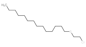 Tetradecane,1-[(2-chloroethyl)thio]- structure