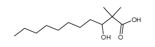 2,2-dimethyl-3-hydroxyundecanoic acid Structure