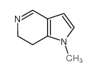 1-甲基-6,7-二氢-1H-吡咯并[3,2-c]吡啶结构式
