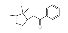 1-phenyl-2-[(1R,3S)-2,2,3-trimethylcyclopentyl]ethanone Structure