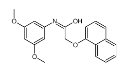 N-(3,5-dimethoxyphenyl)-2-naphthalen-1-yloxyacetamide结构式