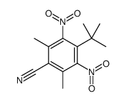 4-tert-butyl-2,6-dimethyl-3,5-dinitrobenzonitrile Structure