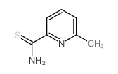 2-Pyridinecarbothioamide,6-methyl-结构式