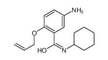 2-(Allyloxy)-5-amino-N-cyclohexylbenzamide结构式