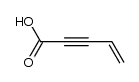 pent-4-en-2-ynoic acid结构式