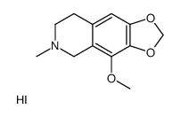 4-methoxy-6-methyl-7,8-dihydro-5H-[1,3]dioxolo[4,5-g]isoquinoline,hydroiodide结构式