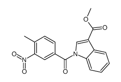methyl 1-(4-methyl-3-nitrobenzoyl)indole-3-carboxylate Structure