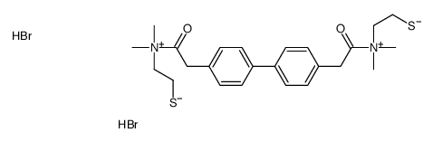 4,4'-Biphenylenebis(2-oxoethylene)bis((2-mercaptoethyl)dimethylammonium) dibromide Structure